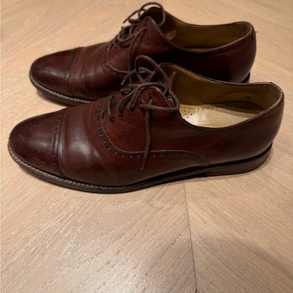 Cole Haan Brown Leather Oxfords
